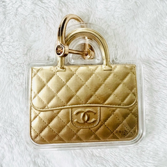CC Gold Quilted Bag Keychain 💛 - Picture 3 of 4